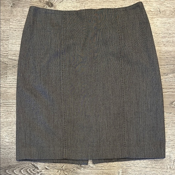 LOFT Dark Brown Pencil Skirt - Picture 1 of 4